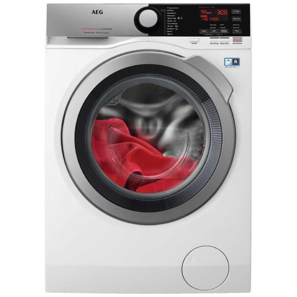 AEG L7FEE945R 9kg ProSteam Washing Machine 1400rpm 7000 Series - WHITE