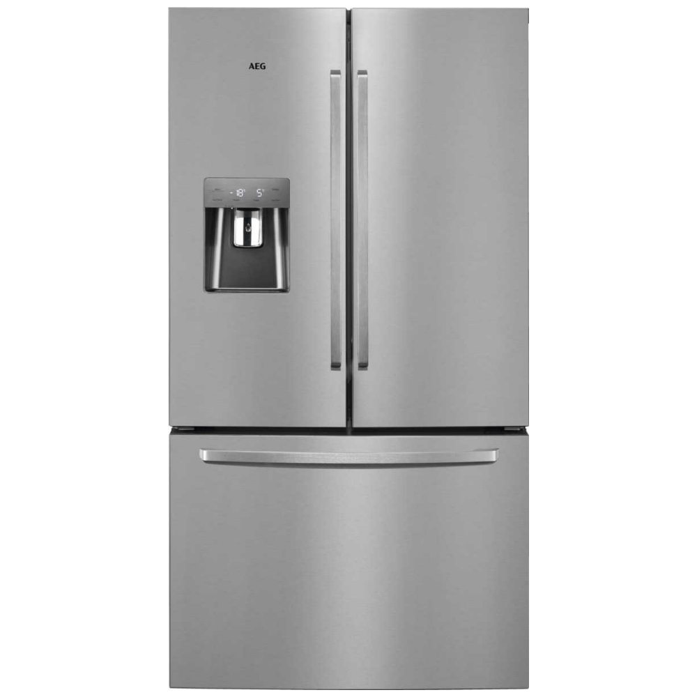 Aeg Rmb76311nx French Style Fridge Freezer With Non Plumbed Water