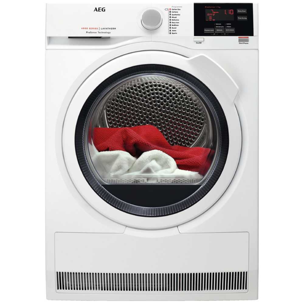 AEG T6DBG721N 7kg Condenser Tumble Dryer 6000 Series - WHITE