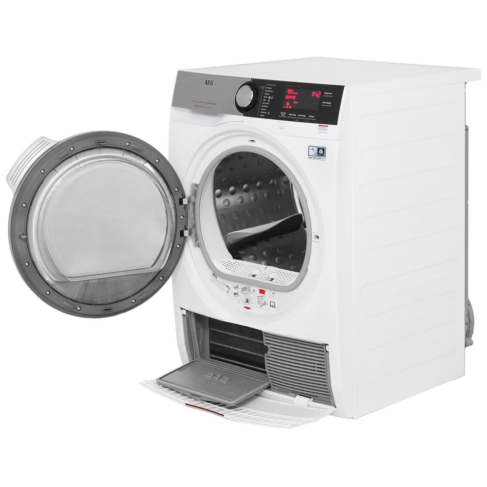 AEG T8DEC846R 8kg Heat Pump Condenser Tumble Dryer 8000 Series WHITE
