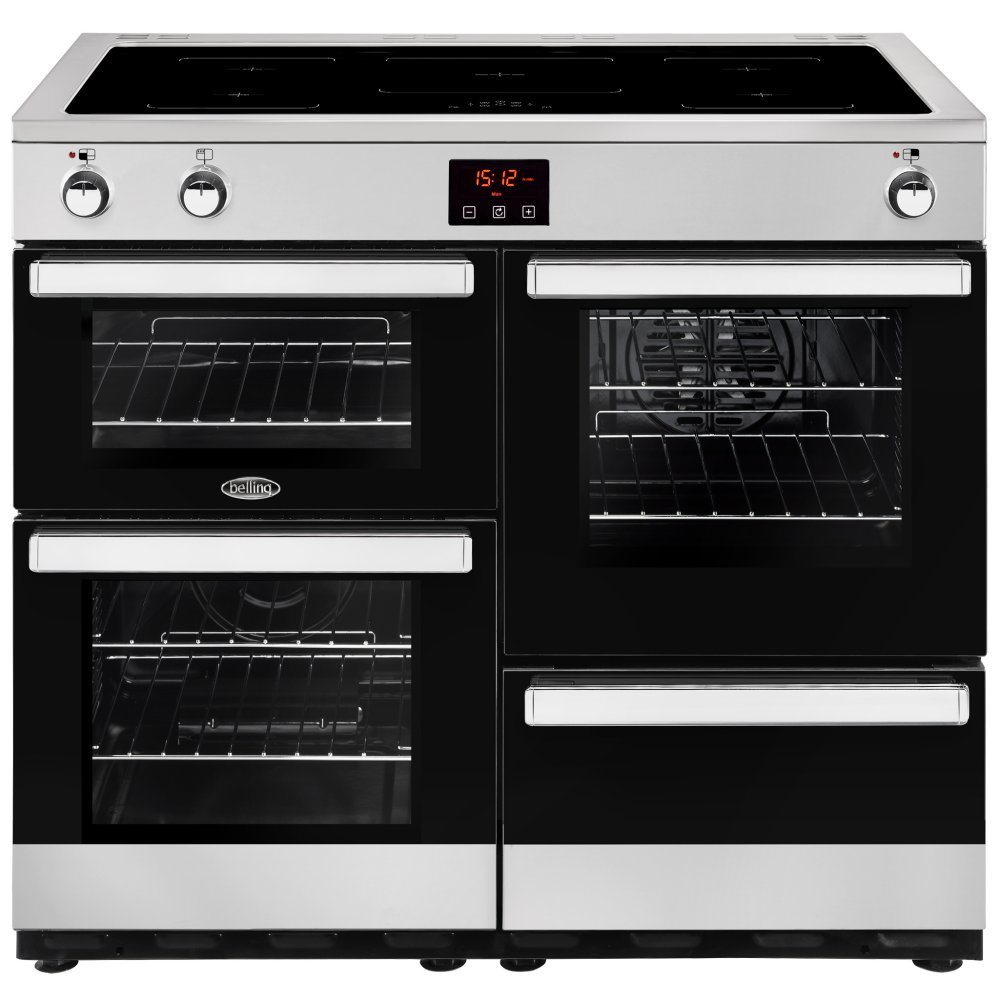 Belling COOKCENTRE 100EISTA 4091 100cm Induction Range Cooker - STAINLESS STEEL
