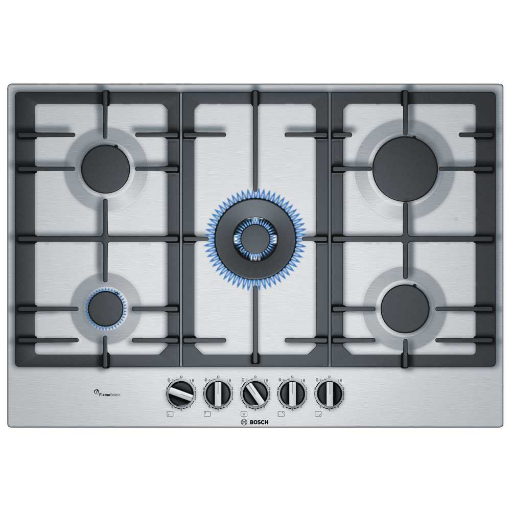 Bosch Pcq7a5b90 75cm Serie 6 5 Burner Flameselect Gas Hob