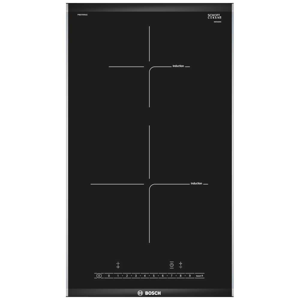 Bosch PIB375FB1E Serie 4 Domino 2 Zone Induction Hob STAINLESS STEEL