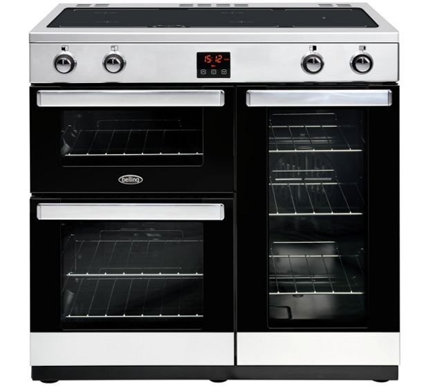 Belling COOKCENTRE 90EISTA 4079 90cm Induction Range Cooker - STAINLESS STEEL