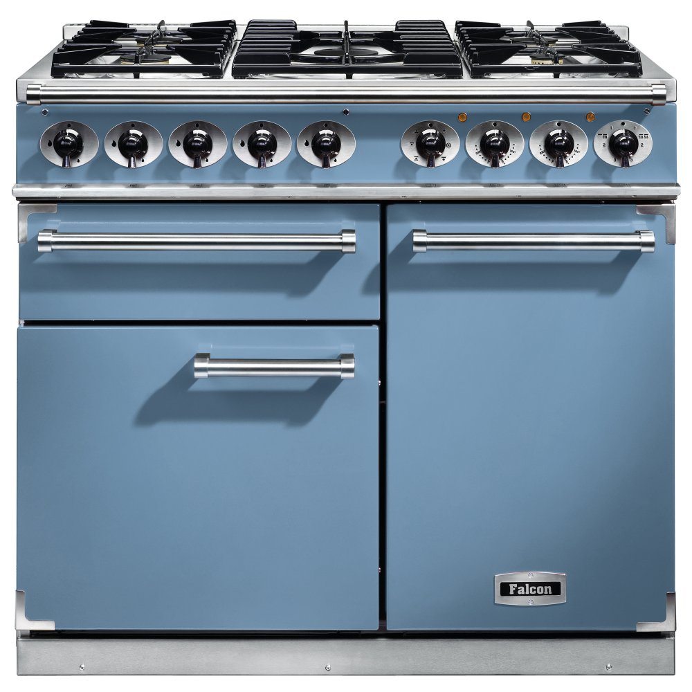 Falcon F1000DXDFCA/NM F1000 Deluxe Dual Fuel Range Cooker - CHINA BLUE