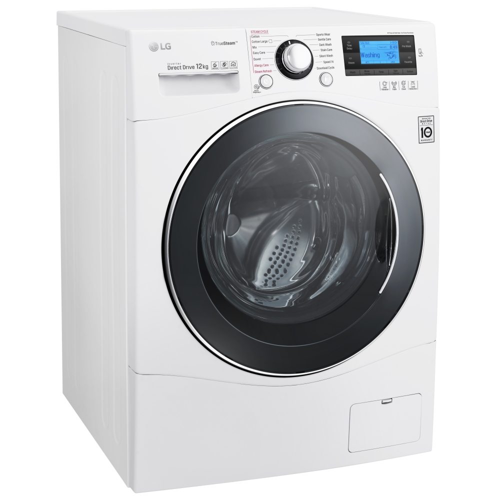 LG FH495BDS2 12kg Direct Drive TrueSteam Washing Machine 1400rpm