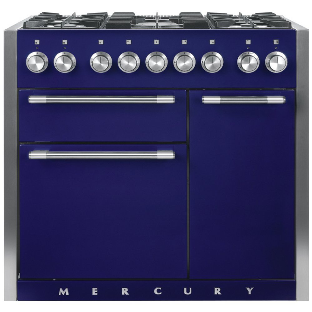 Mercury MCY1000DFBB 93190 100cm Dual Fuel Range Cooker - BLUEBERRY