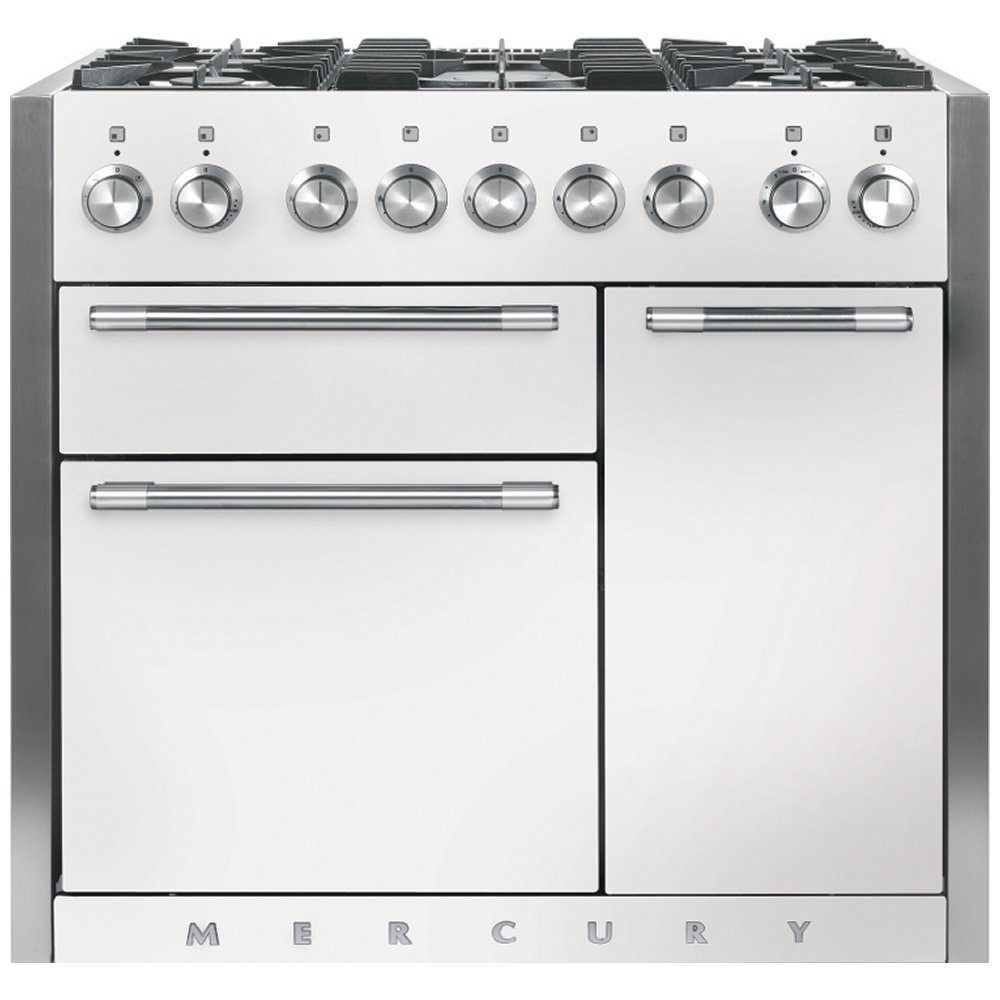 Mercury MCY1000DFSD 93170 100cm Dual Fuel Range Cooker - SNOWDROP