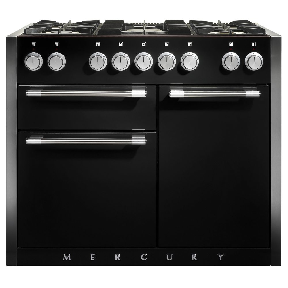 Mercury MCY1082DFAB 1082mm Dual Fuel Range Cooker - BLACK