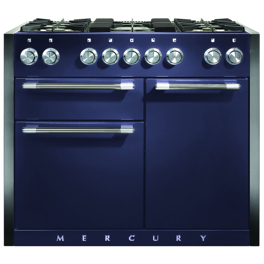 Mercury MCY1082DFBB 1082mm Dual Fuel Range Cooker - BLUEBERRY