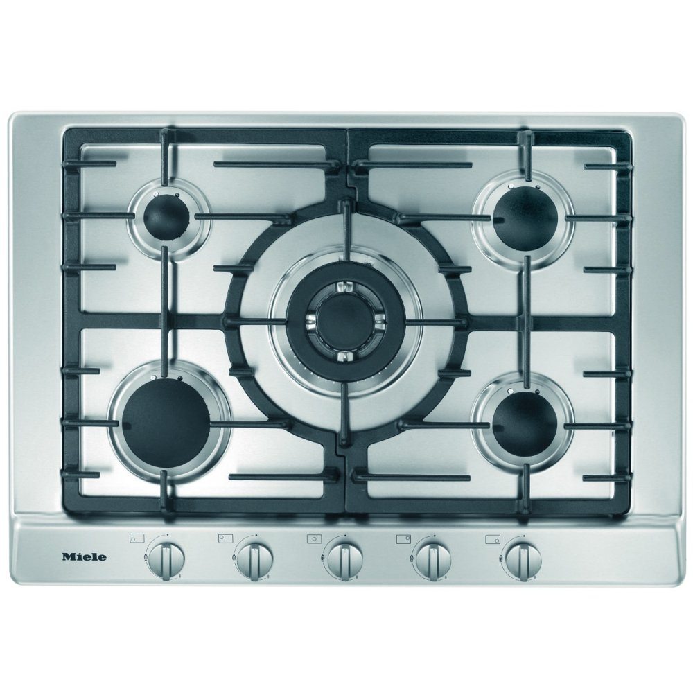 Miele KM2032SS 75cm Five Burner Gas Hob - STAINLESS STEEL