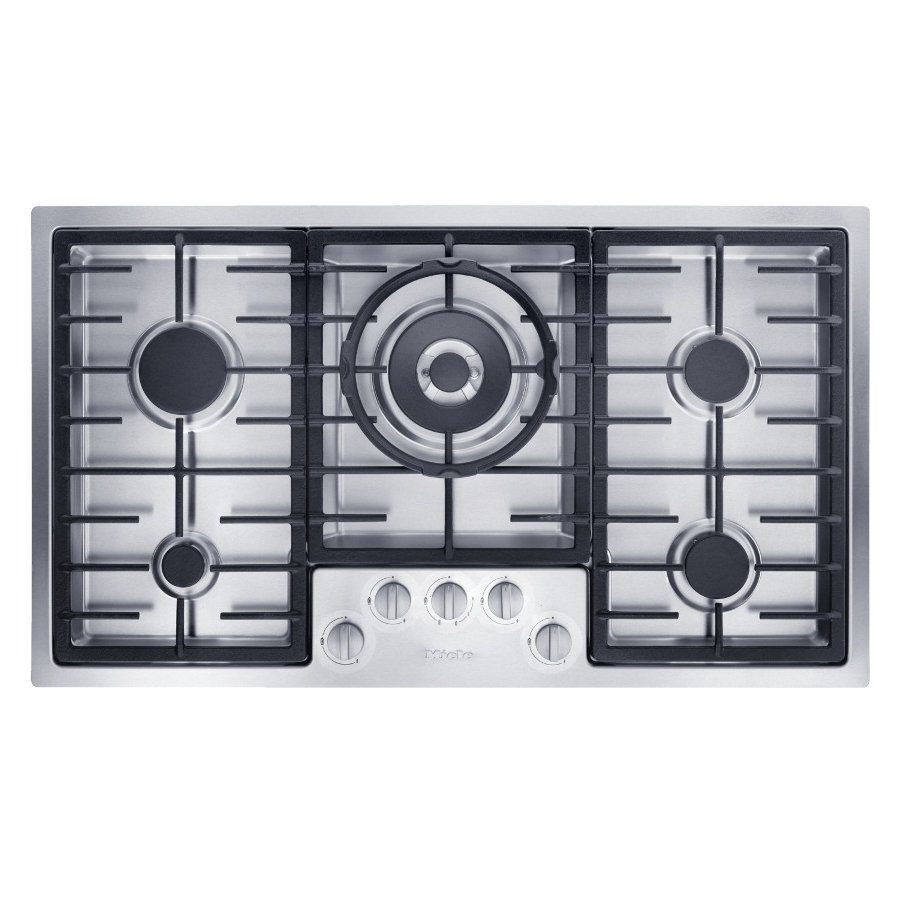 Miele Km2354ss 89cm Low Profile 5 Zone Gas Hob Stainless Steel