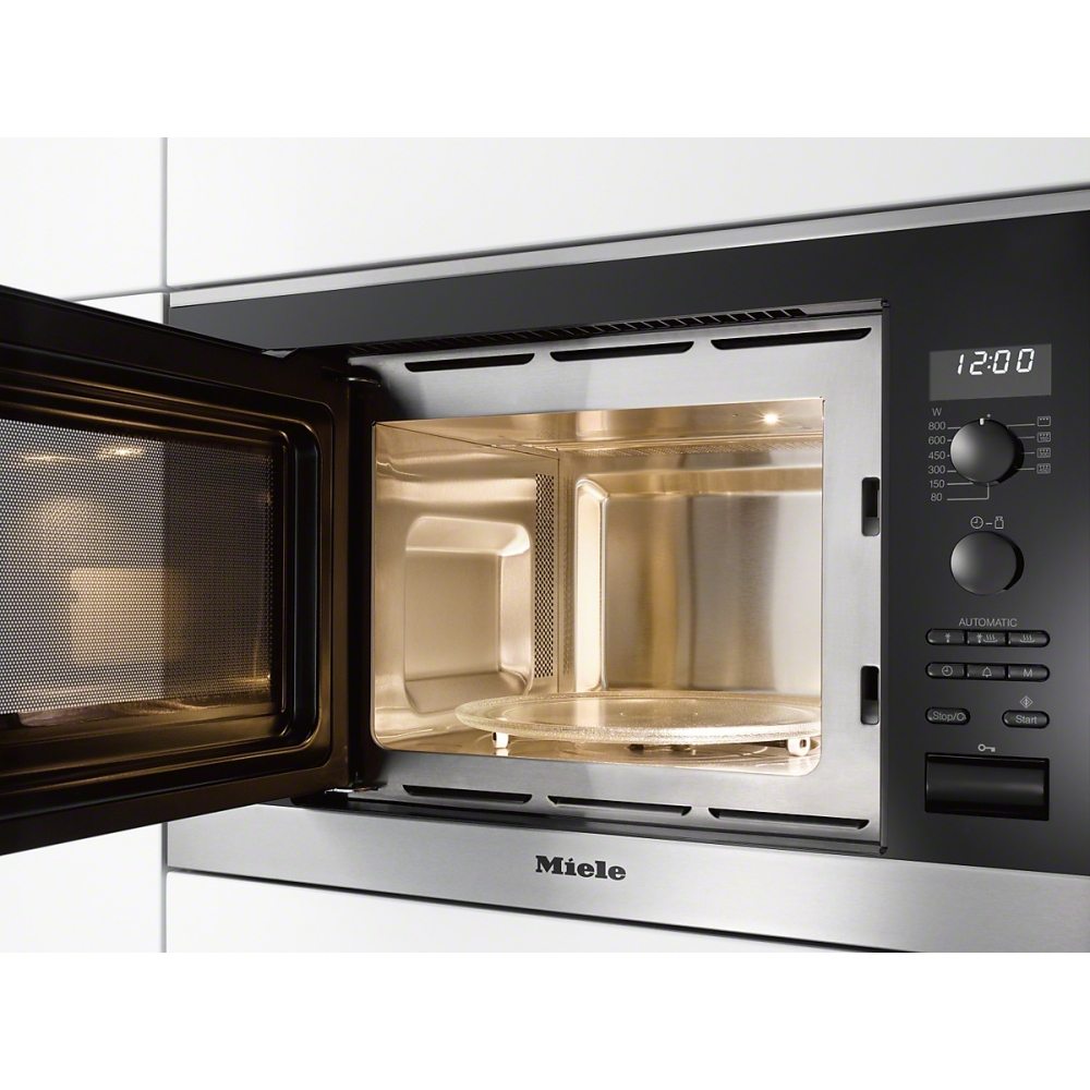 Miele M6032SCCLST Built In Microwave & Grill For Wall Unit STAINLESS