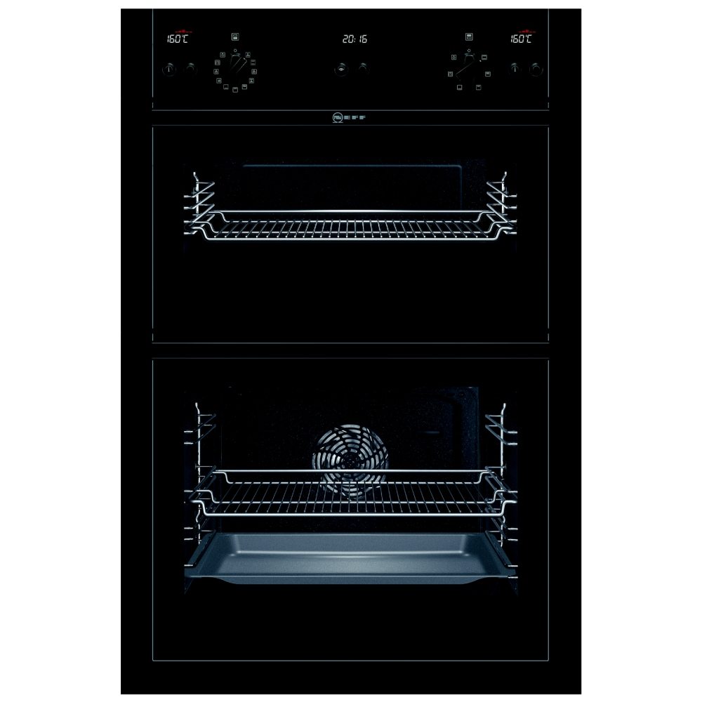 Neff U15e52s5gb Circotherm Series 3 Built In Double Oven Black