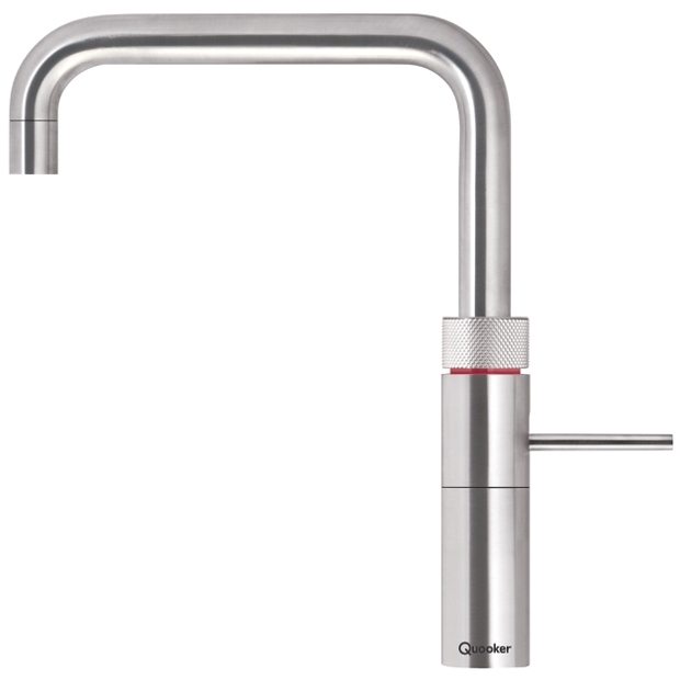 Image of Quooker PRO3 FUSION SQUARE SS FNSSST Square Fusion 3-in-1 Boiling Water Tap - STAINLESS STEEL PRO3 FUSION SQUARE SS
