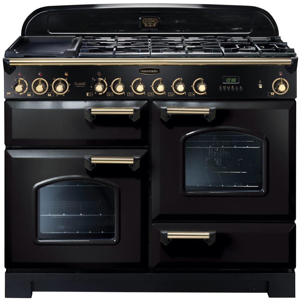 Rangemaster CDL110DFFBL/B Classic Deluxe 110cm Dual Fuel Range Cooker 79800 – BLACK