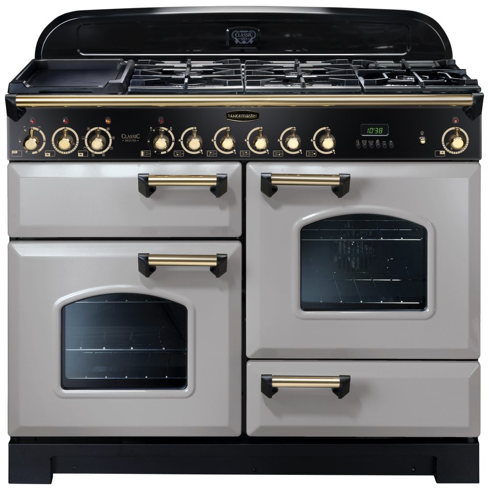 Rangemaster CDL110DFFRP/B Classic Deluxe 110cm Dual Fuel Range Cooker 114480 - ROYAL PEARL