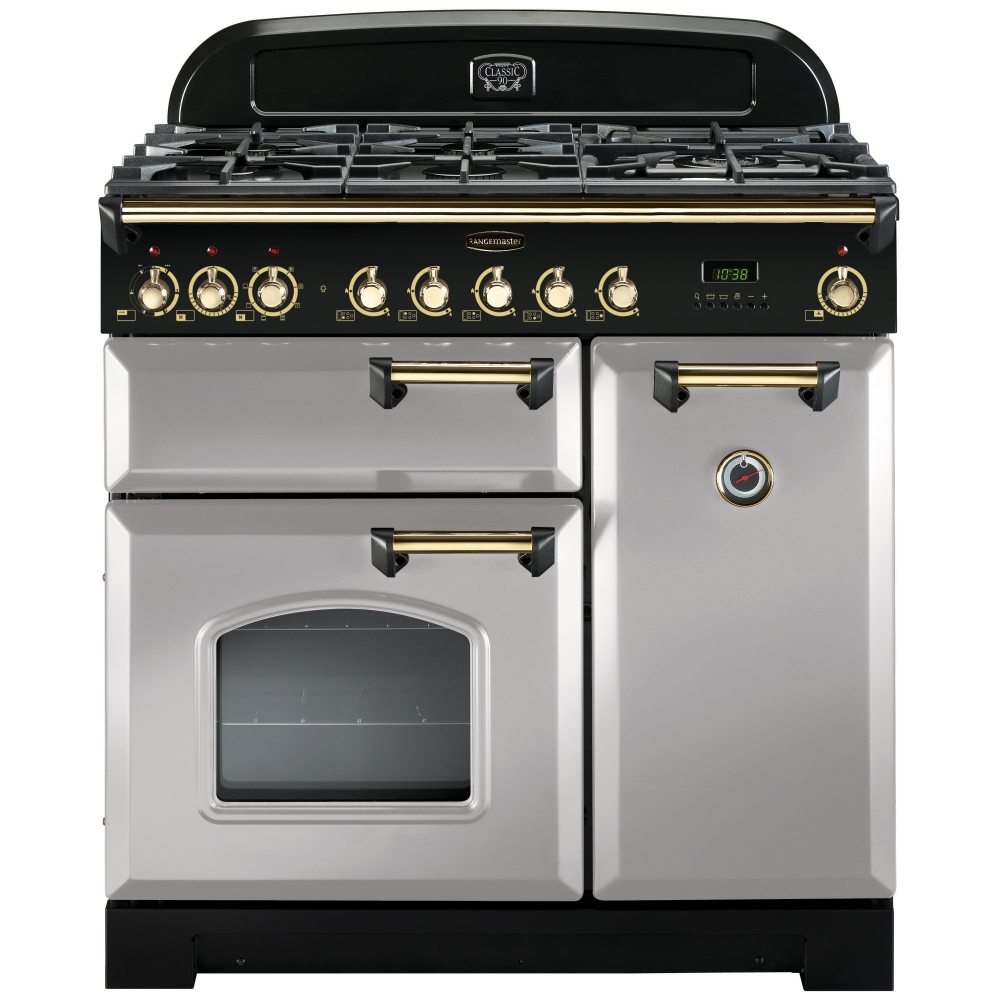 Rangemaster CDL90DFFRPB Classic Deluxe 90cm Dual Fuel Range Cooker 114640 - ROYAL PEARL