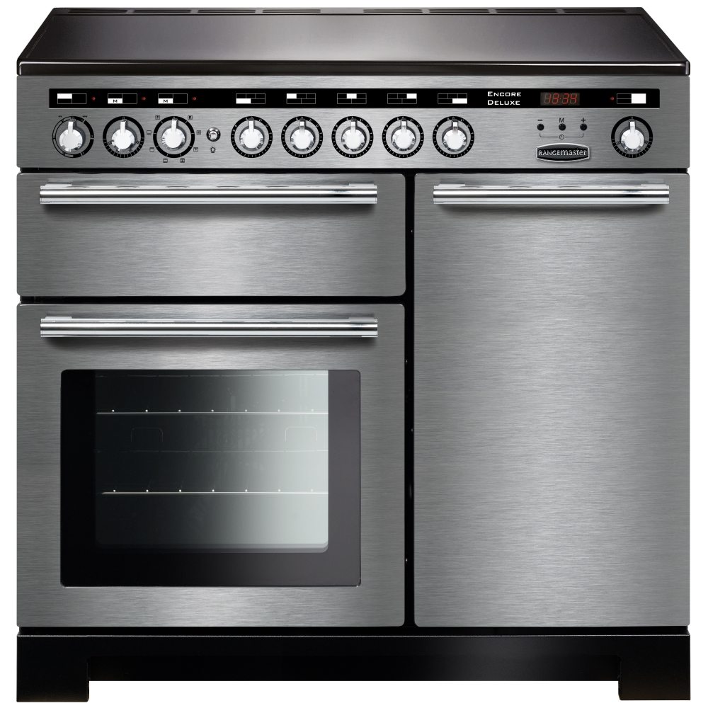 Rangemaster EDL100EISS/C Encore 100cm Deluxe Induction Range Cooker 117370 – STAINLESS STEEL