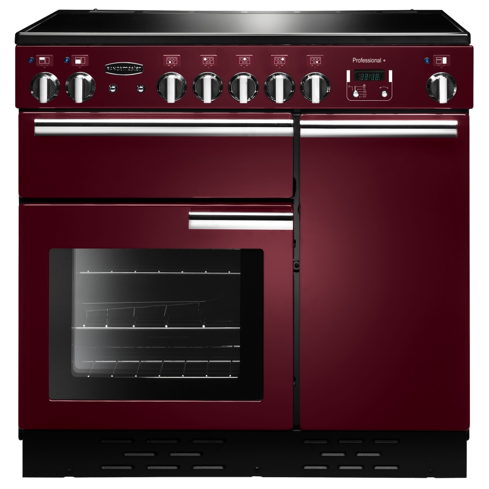 Rangemaster PROP90EICY/C Professional Plus 90cm Induction Range Cooker 91740 - CRANBERRY