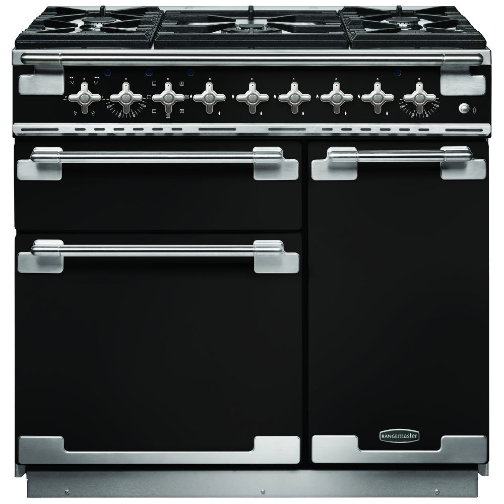 Rangemaster ELS90DFFGB Elise 90cm Dual Fuel Range Cooker 108410 - BLACK