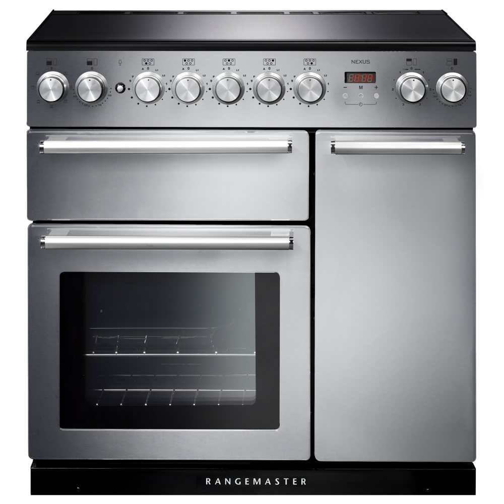 Rangemaster NEX90EISS/C Nexus 90cm Induction Range Cooker 106190 - STAINLESS STEEL