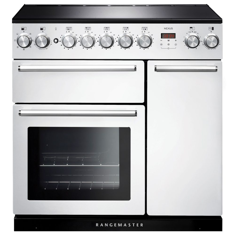 Rangemaster NEX90EIWH/C Nexus 90cm Induction Range Cooker 106200 - WHITE