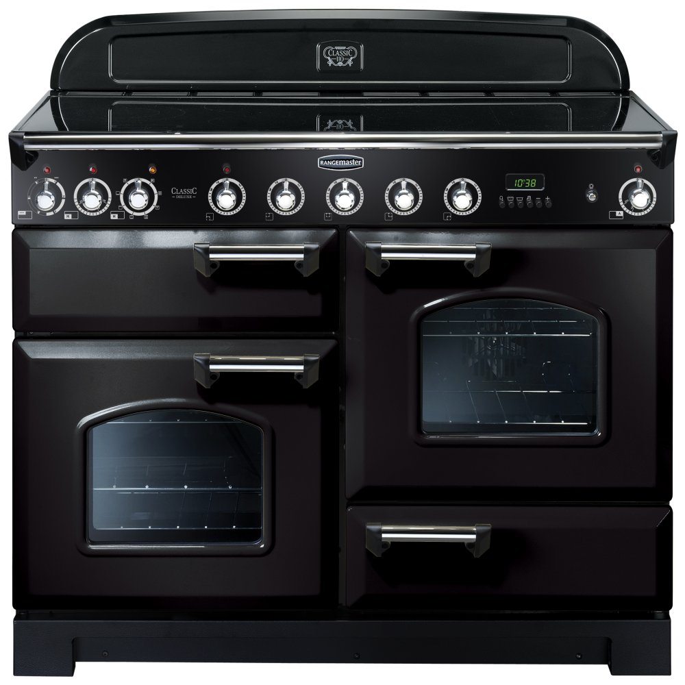 Rangemaster CDL110EIBL/C Classic Deluxe 110cm Induction Range Cooker 90380 - BLACK