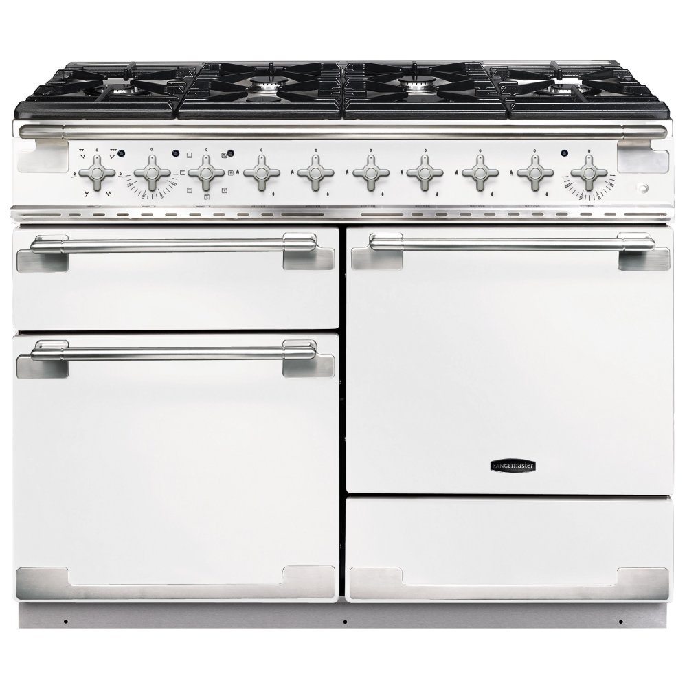 Rangemaster ELS110DFFWH Elise 110cm Dual Fuel Range Cooker 94250 - WHITE