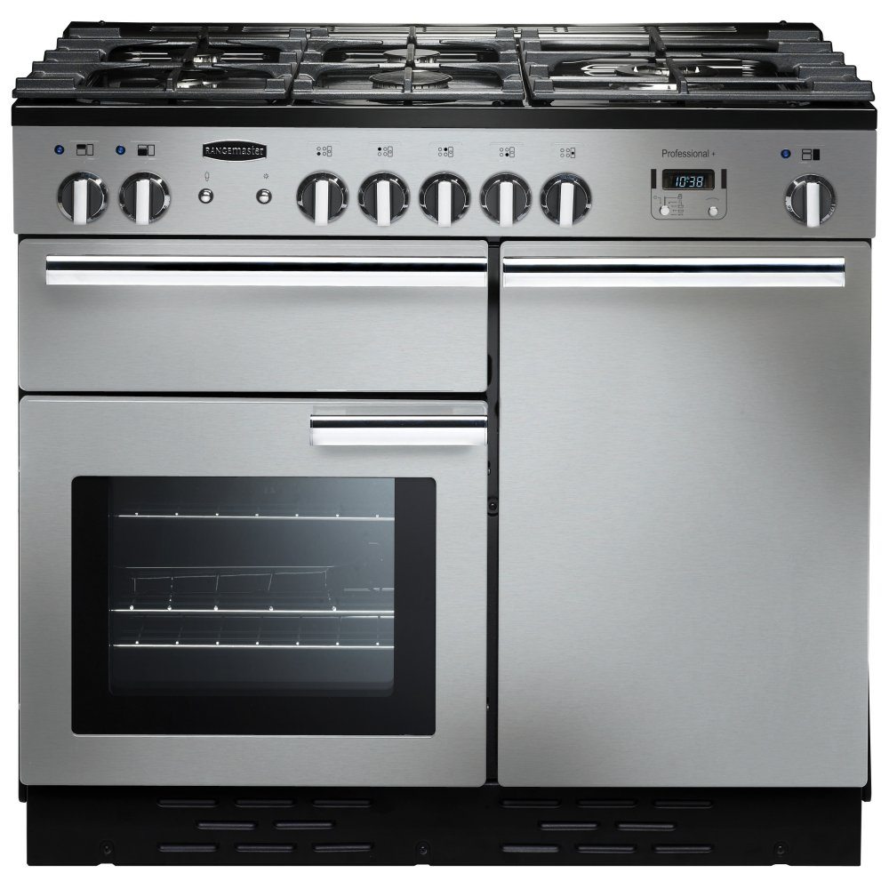 Rangemaster PROP100DFFSS/C Professional Plus 100cm Dual Fuel Range Cooker 92590 - STAINLESS STEEL