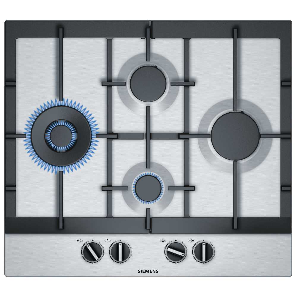 Siemens EC6A5IB90 IQ500 60cm 4 Burner StepFlame Gas Hob STAINLESS STEEL Appliance City