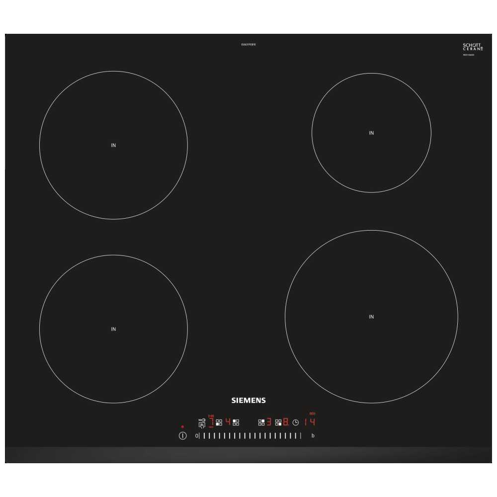 Siemens EU631FEB1E IQ100 60cm Induction Hob BLACK Appliance City