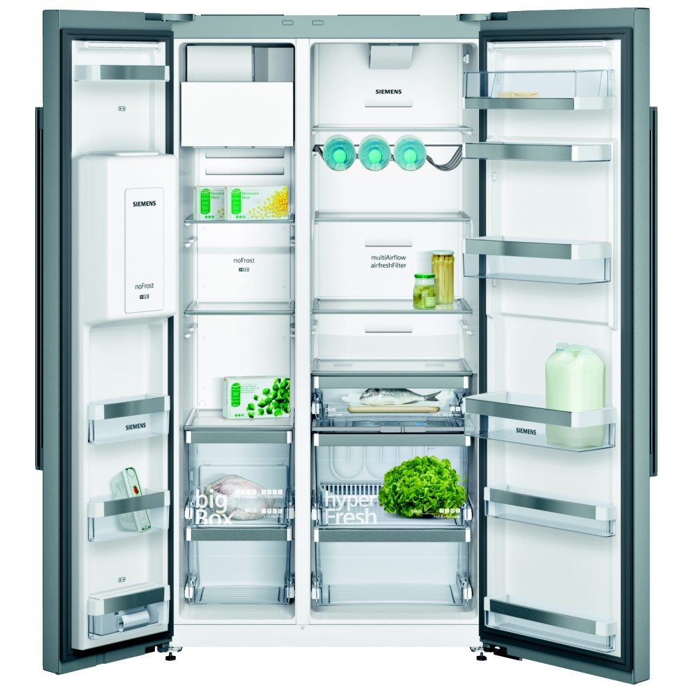 Siemens Ka92dai20g Iq 500 American Style Fridge Freezer With Ice
