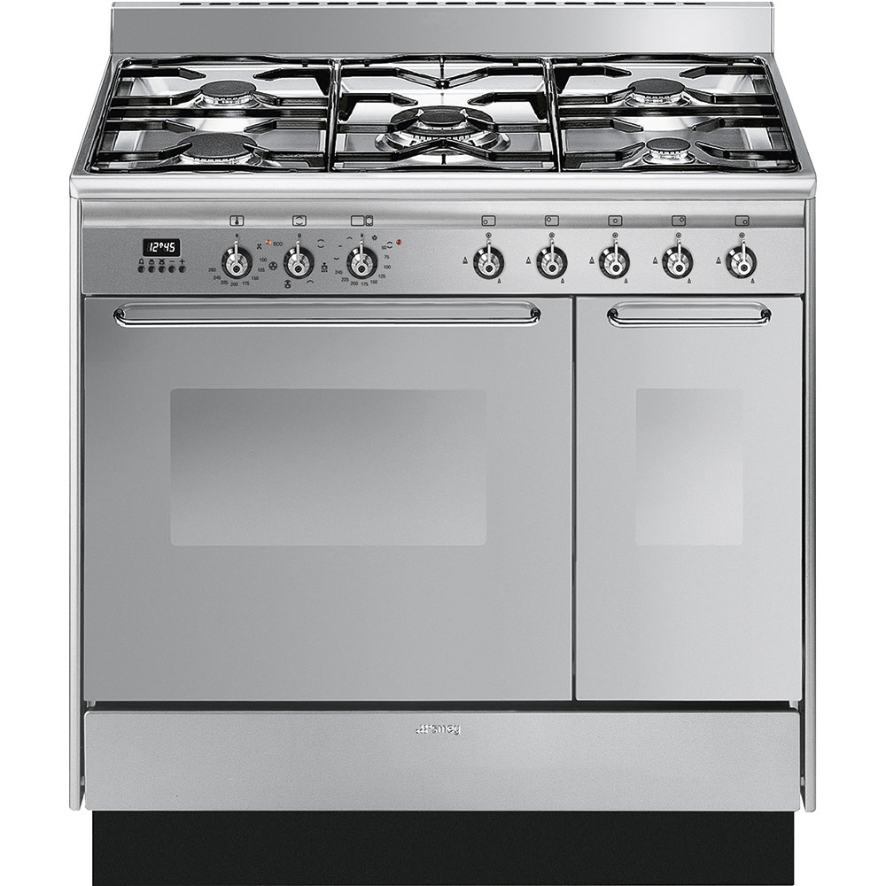 Smeg CC92MX9 90cm Cucina Dual Fuel Range Cooker - STAINLESS STEEL