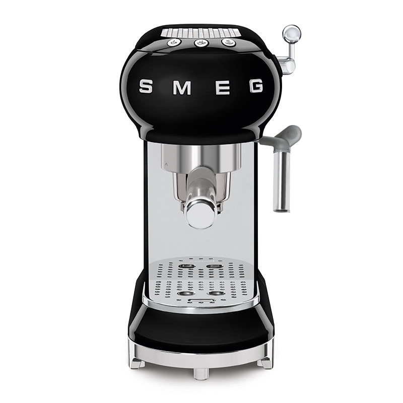 Smeg ECF01BLUK Freestanding Retro Espresso Coffee Machine BLACK
