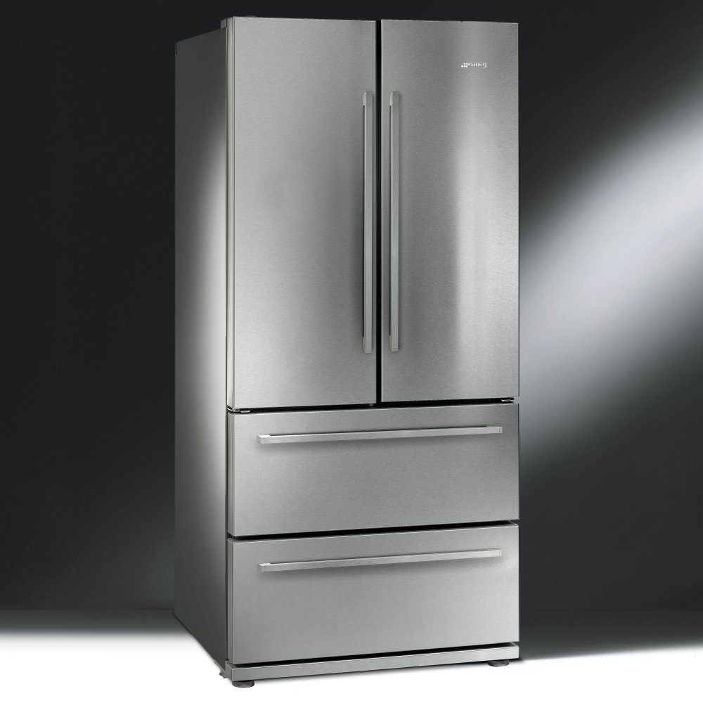 Smeg Fq55fx1 French Style Four Door Fridge Freezer Non Ice