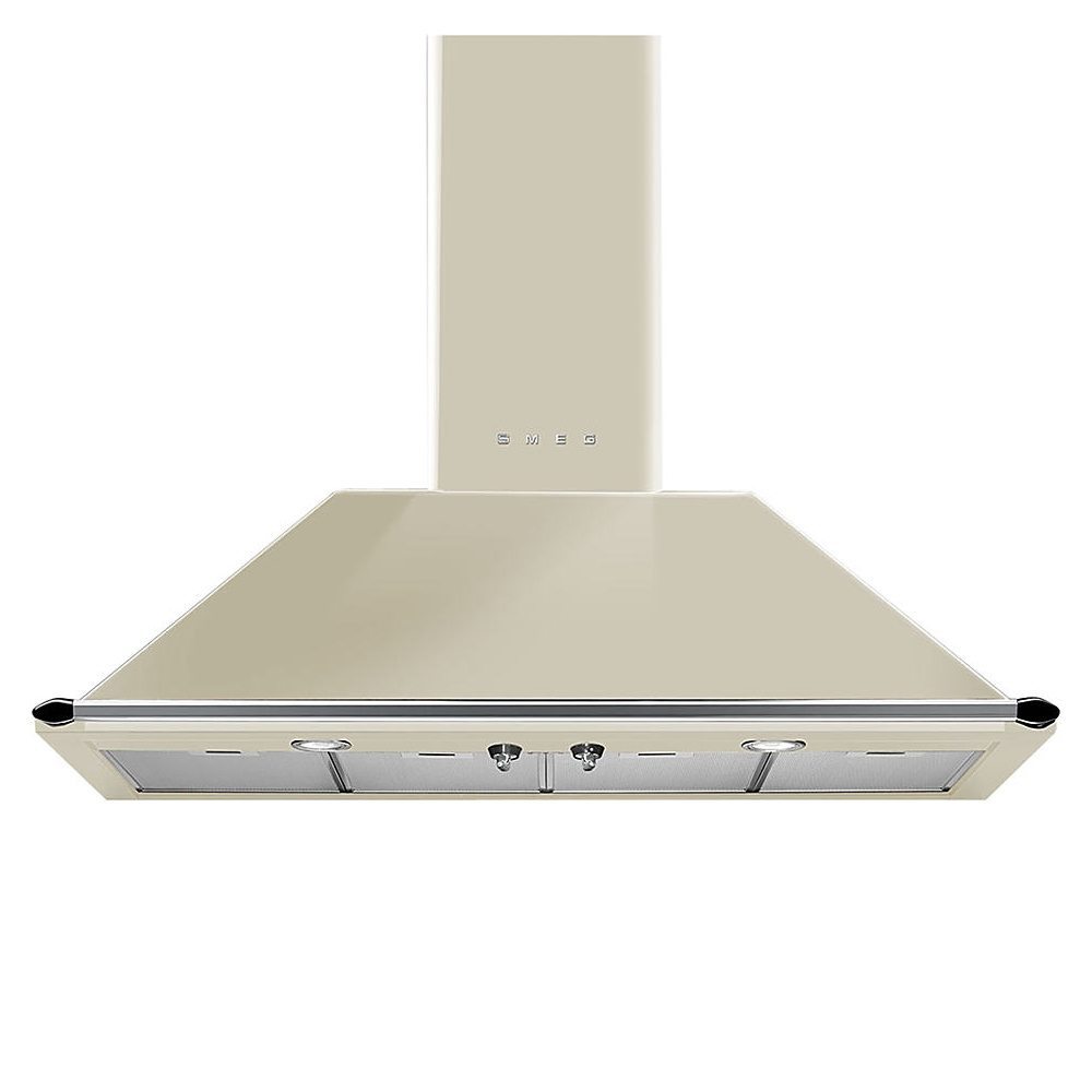 Smeg KT110PE 110cm Victoria Chimney Hood With Rail - CREAM