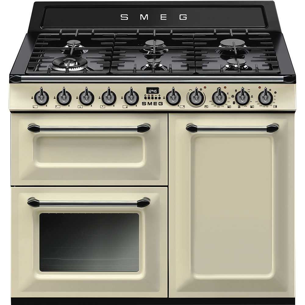 Smeg TR103P 100cm Victoria Dual Fuel Range Cooker - CREAM