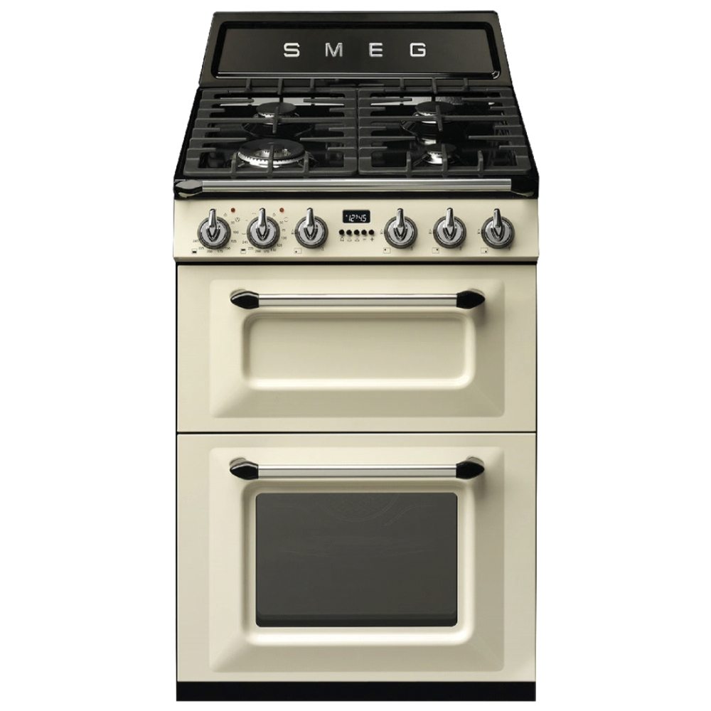 Smeg TR62P 60cm Victoria Freestanding Dual Fuel Cooker - CREAM