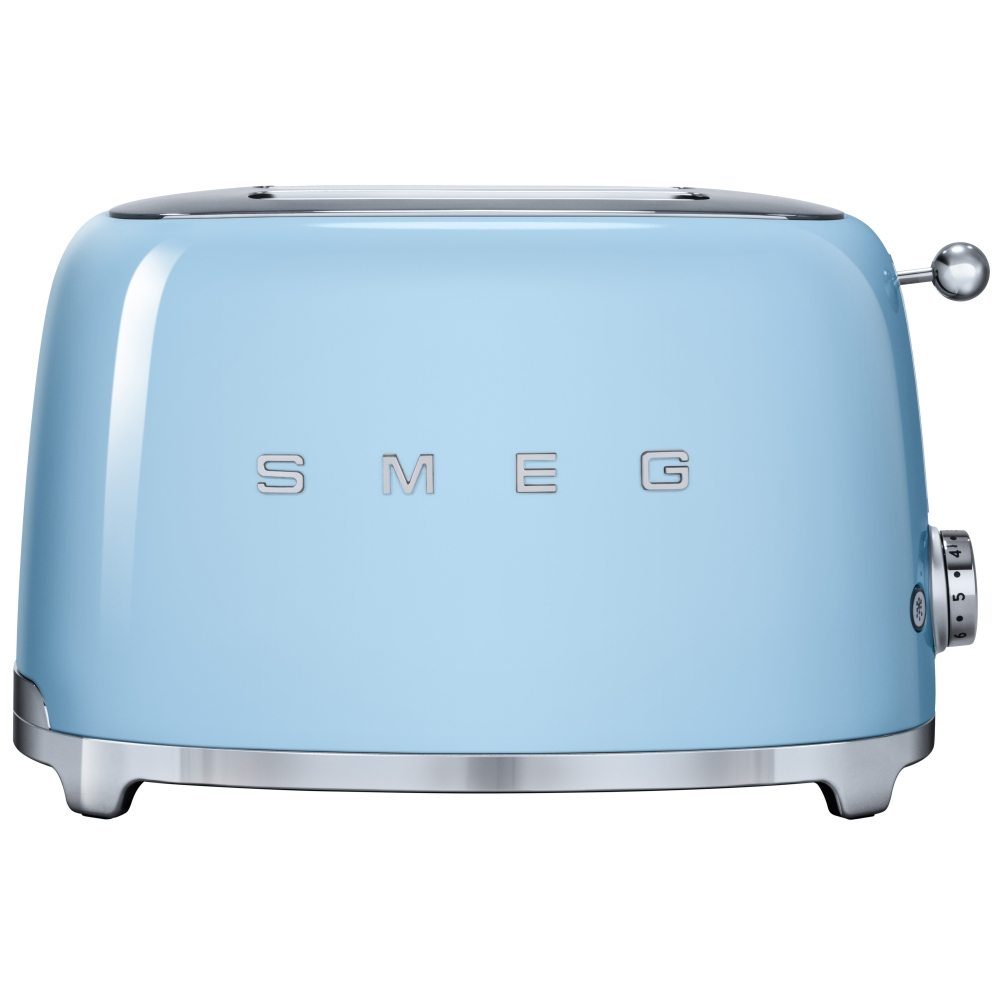 Smeg TSF01PBUK Retro 2 Slice Toaster PASTEL BLUE Appliance City