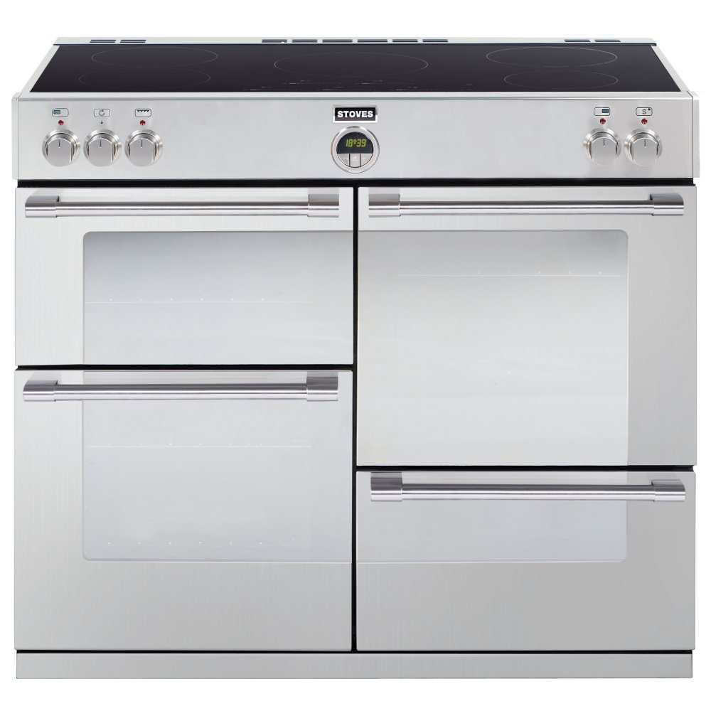 Stoves STERLING 1000EISTA 1656 Sterling 100cm Induction Range Cooker - STAINLESS STEEL