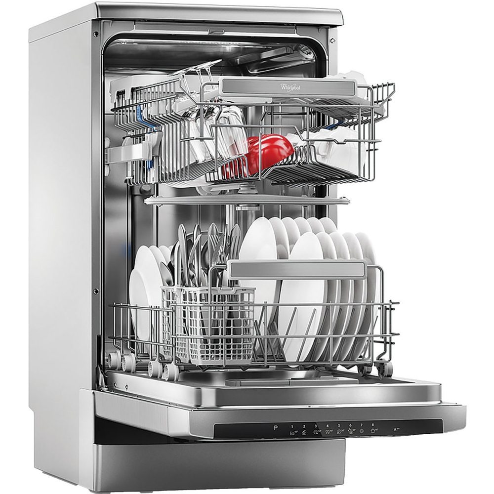 Whirlpool Adp502ixuk 45cm Freestanding Dishwasher Stainless