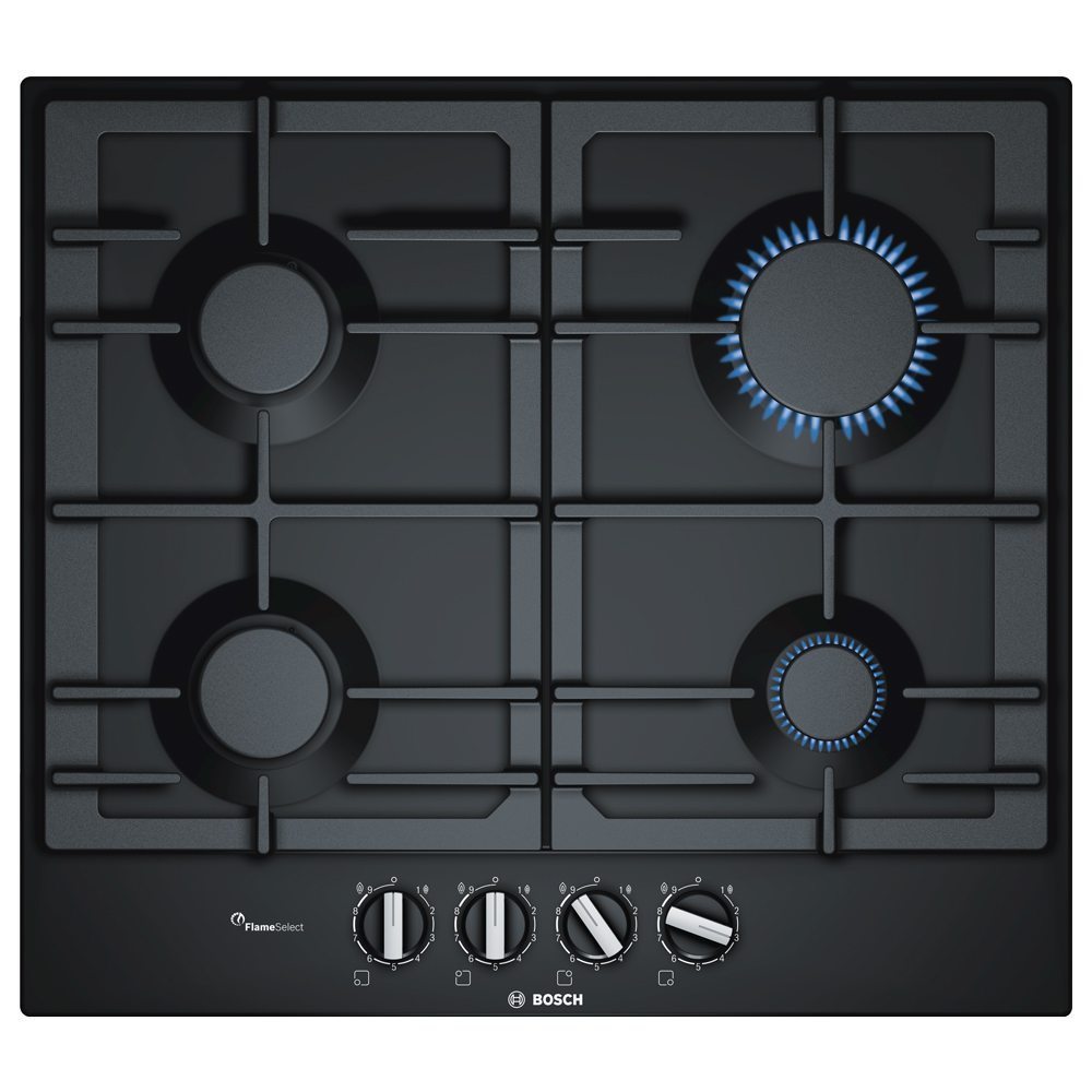 Bosch PCP6A6B90 60cm Series 6 4 Burner Gas Hob – BLACK