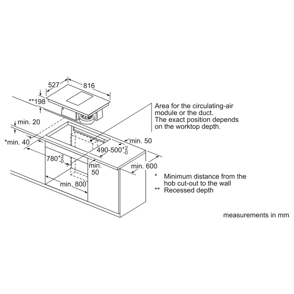 Bosch Pxx875d34e Serie 8 80cm Air Venting Flex Induction Hob