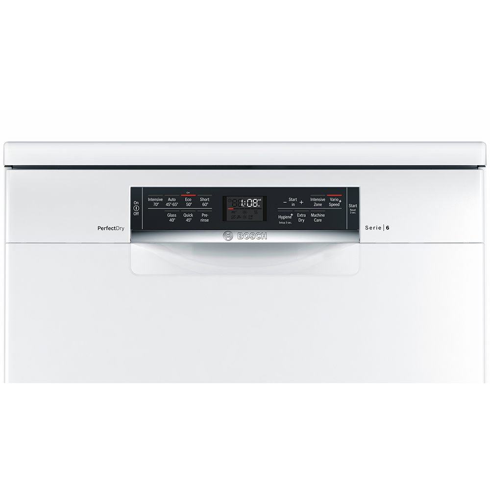 Bosch SMS67MW00G 60cm Serie 6 PerfectDry Freestanding Dishwasher