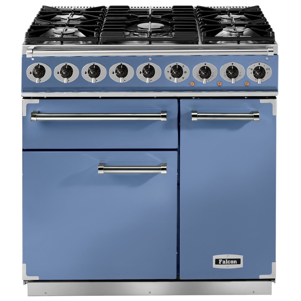 Falcon F900DXDFCA/NM 900 Deluxe Dual Fuel Range Cooker - CHINA BLUE