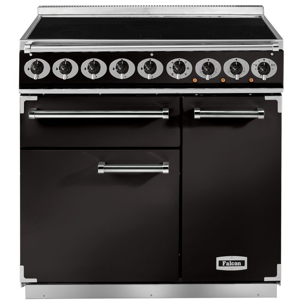 Falcon F900DXEIBL/C 900 Deluxe Electric Induction Range Cooker - BLACK