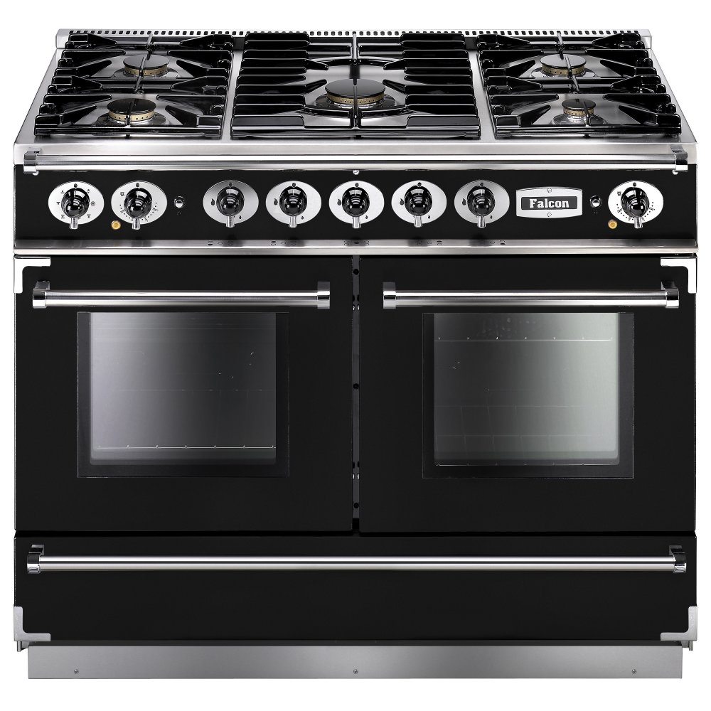 Falcon FCON1092DFBL/CM Continental 1092 Dual Fuel Range Cooker - BLACK