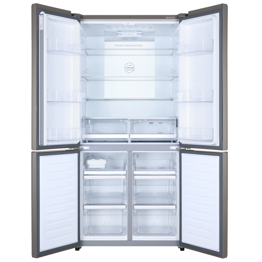 Haier HTF-610DM7 Cube Series American Style Four Door Fridge Freezer ...
