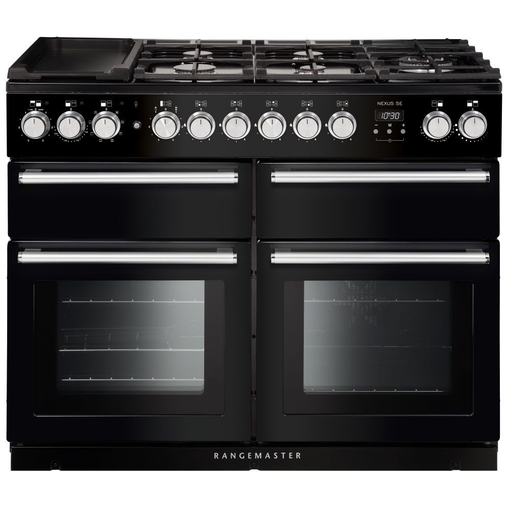 Rangemaster NEXSE110DFBL/C Nexus SE 110cm Dual Fuel Range Cooker 11820 - BLACK